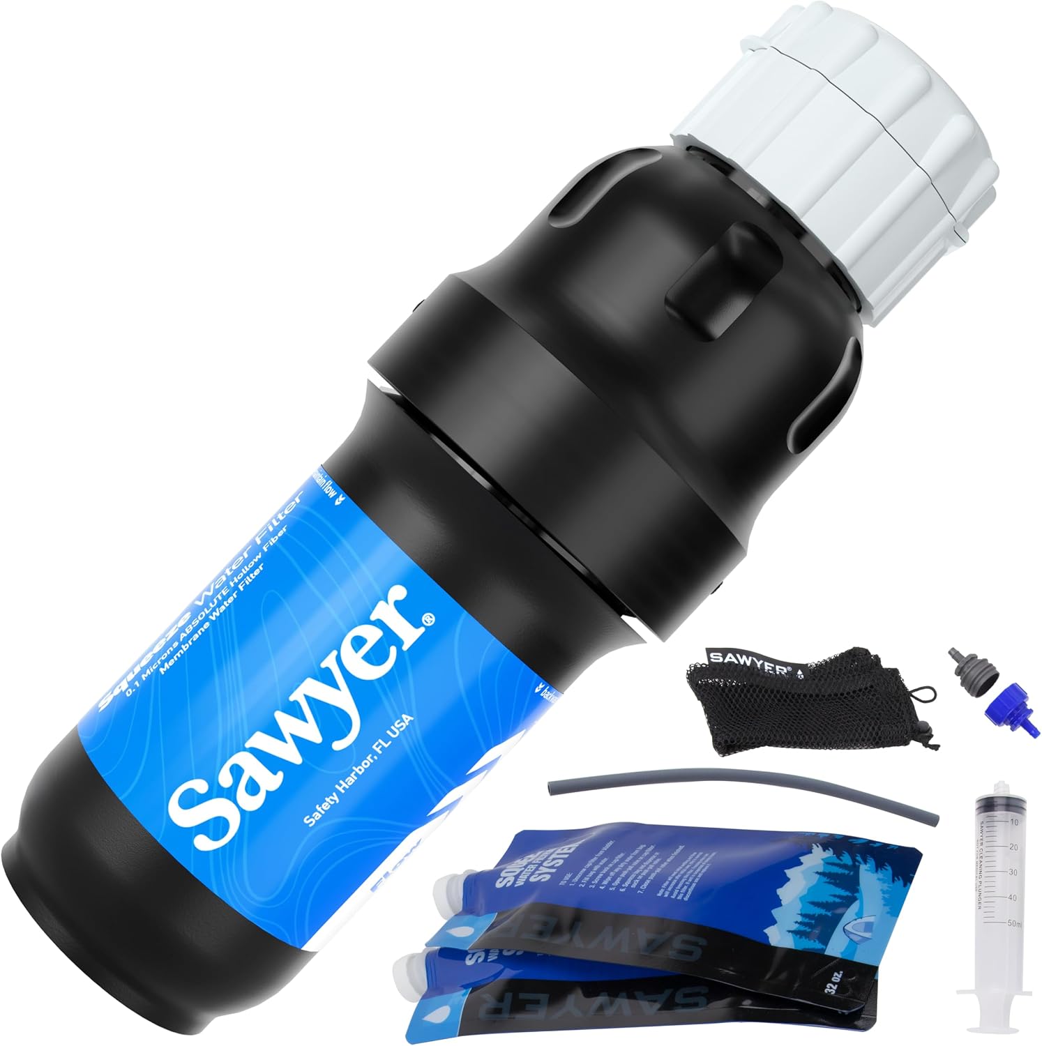 Ultralight survival water filter