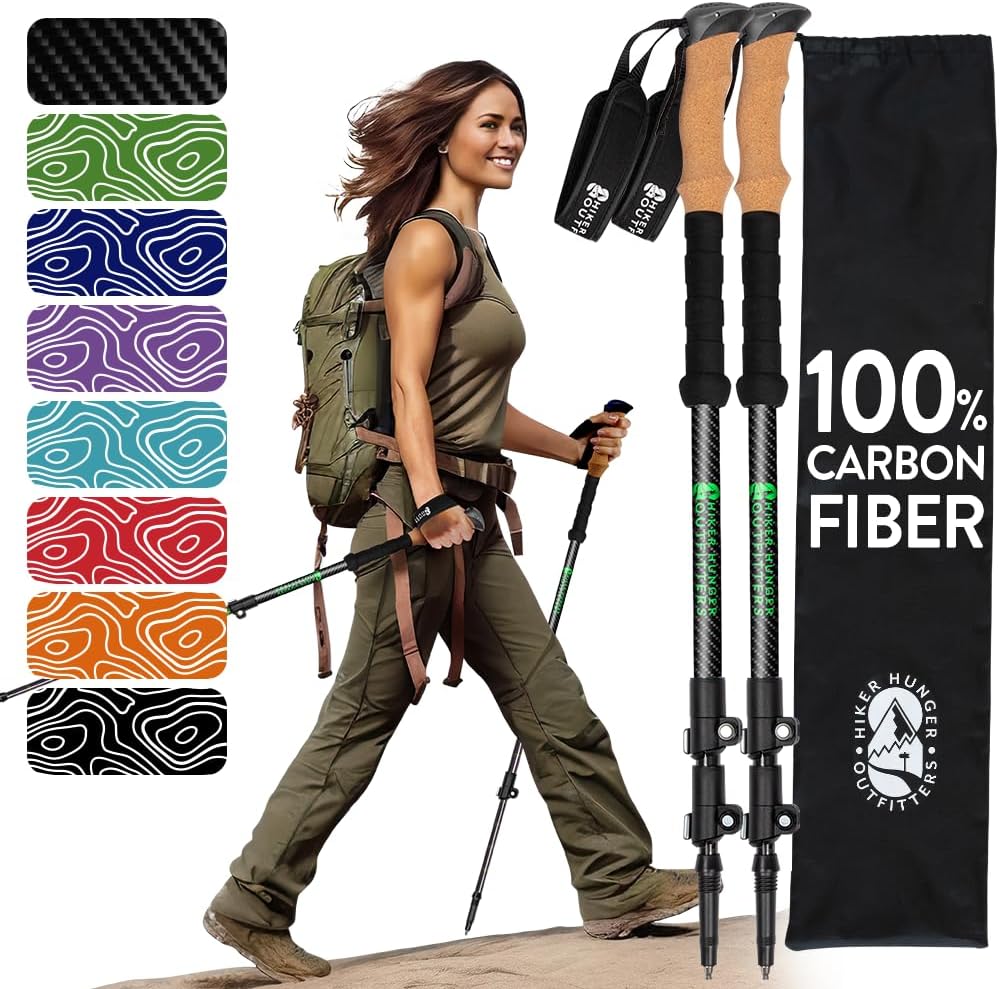 All-terrain shock-absorbing trekking poles
