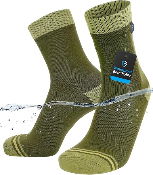Cushioned mid-crew trail socks